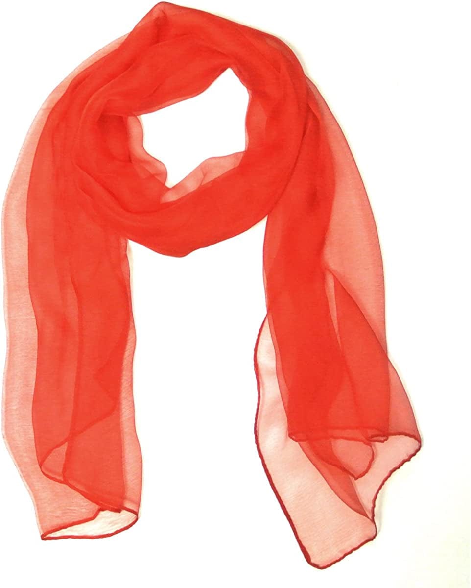 Wrapables Solid Color Silk Long Scarf Apparel & Accessories > Clothing Accessories > Scarves & Shawls Wrapables Red  