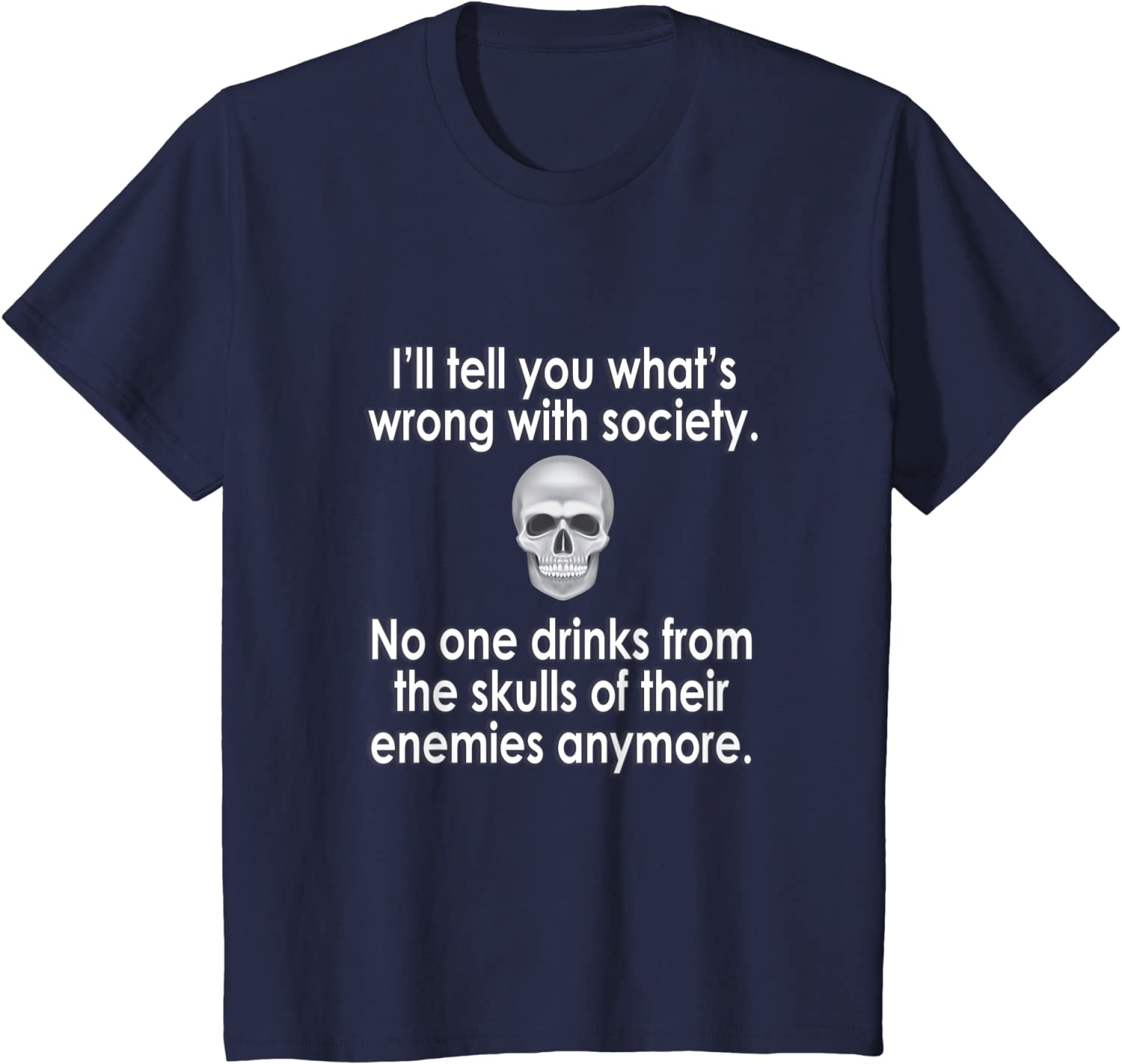 Wrong Society | Drink From The Skull Of Your Enemies T Shirt Arts & Entertainment > Party & Celebration > Gift Giving Splendid Navy Youth Kids 3