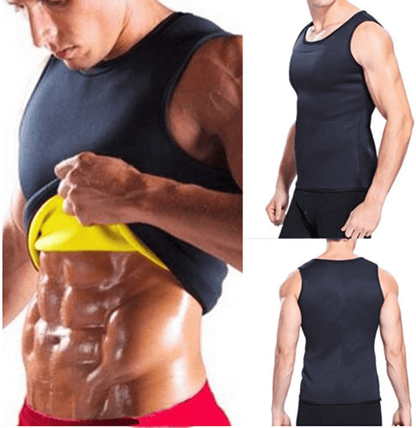 WUAI Men'S Hot Sweat Sauna Vest Body Shaper Slimming Tank Top Weight Loss Waist Trainer Workout Shirt Shapewear Apparel & Accessories > Clothing > Underwear & Socks > Shapewear WUAI-Accessories   