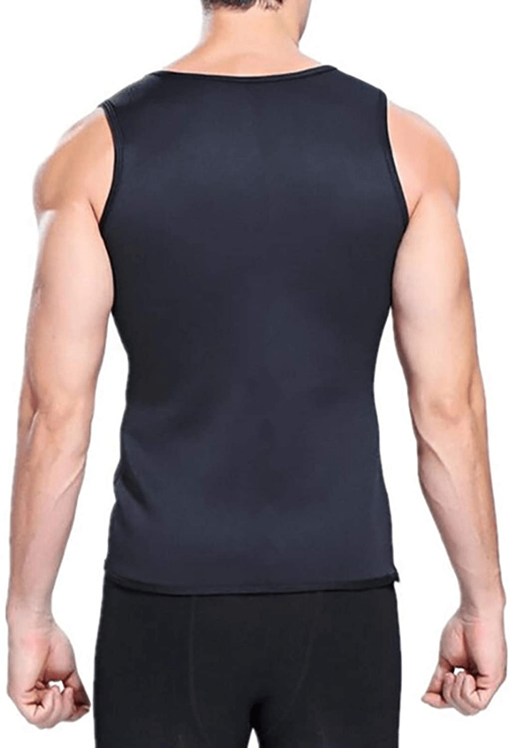 WUAI Men'S Hot Sweat Sauna Vest Body Shaper Slimming Tank Top Weight Loss Waist Trainer Workout Shirt Shapewear Apparel & Accessories > Clothing > Underwear & Socks > Shapewear WUAI-Accessories   