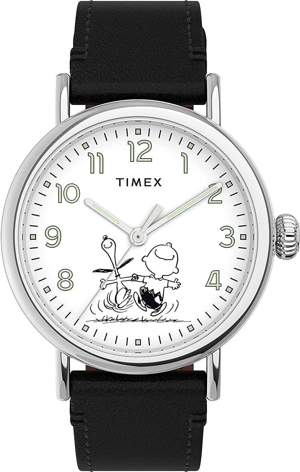 X Peanuts Standard 40Mm Watch 70th Anniversary Black