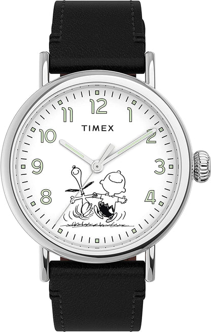 X Peanuts Standard 40Mm Watch 70th Anniversary Black