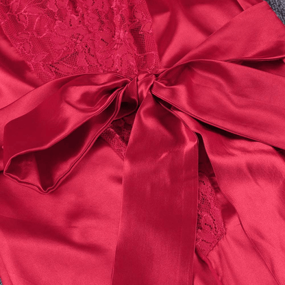 XAKALAKA Womens Long Robe Kimono Satin Gown Lingerie S-XXL Apparel & Accessories > Clothing > Sleepwear & Loungewear > Robes XAKALAKA   