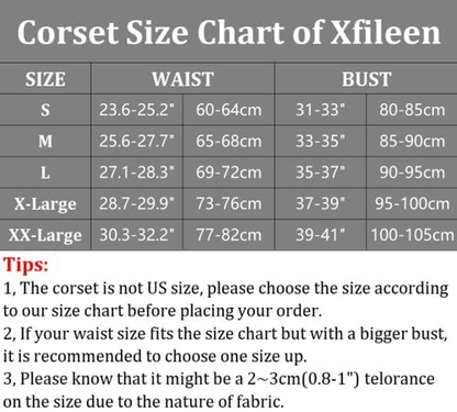 Xfileen Women'S Overbust Back Lace up Corset Bustier Floral Bustier Lingerie Tops Body Shaper Fashion Boned Corset Top Apparel & Accessories > Clothing > Underwear & Socks > Lingerie Xfileen   