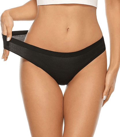 Xibing Women'S Breathable Underwear Stretch Bikini Panties Low Waist Mesh Hipster Panty 10-Pack Apparel & Accessories > Clothing > Underwear & Socks > Underwear Xibing   