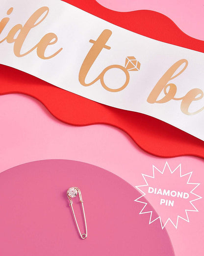 Xo, Fetti Bachelorette Party Decorations Sash - Bride to Be | Bridal Shower Decorations | Engagement Party Decoration | Sash for Bride - Bachelorette Favor Apparel & Accessories > Clothing Accessories > Sashes xo, Fetti   