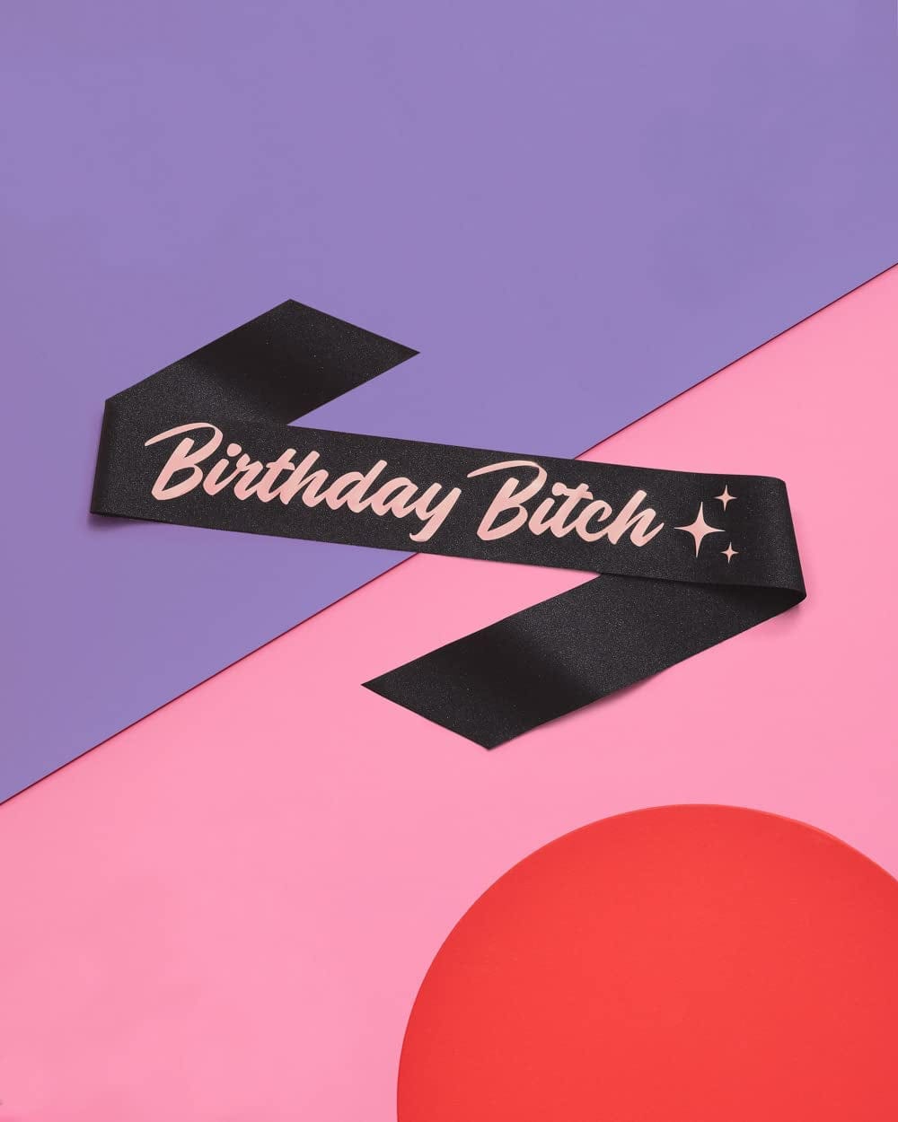 Xo, Fetti Birthday Sash for Women - Black Glitter + Rose Gold Foil | Birthday Decorations - 21St, 30Th, Birthday Girl Apparel & Accessories > Clothing Accessories > Sashes xo, Fetti   