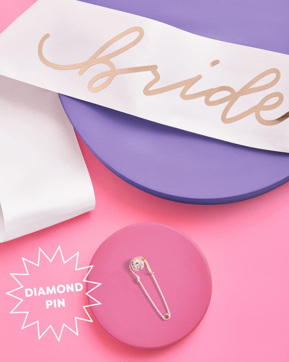 Xo, Fetti Bride to Be Sash | Bachelorette Party Decorations White + Rose Gold, Bridal Shower Gift, Bridesmaid Favors Apparel & Accessories > Clothing Accessories > Sashes xo, Fetti   