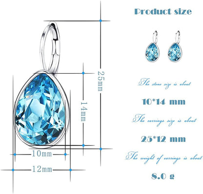 Xuping Jewelry Fashion Huggies Crystal Earring for Women