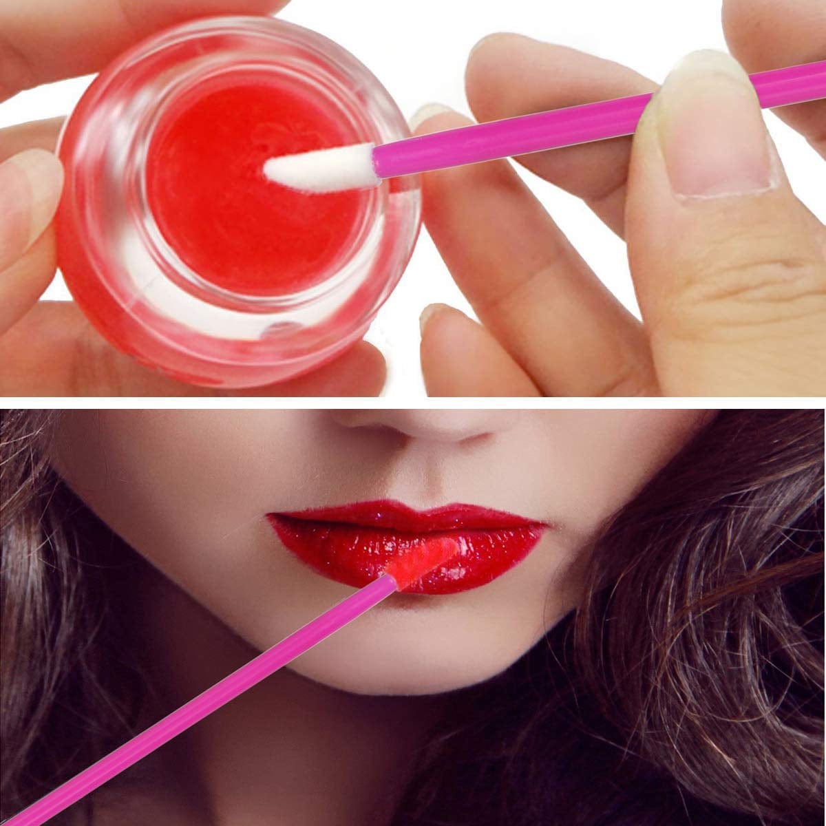 Xvbond 100PCS Mascara Brushes Wands Applicator Eyelash Brush with 100PCS Lip Brushes Lipstick Lip Gloss Wands Applicator Makeup Beauty Tool Kits (Rose) Health & Beauty > Personal Care > Cosmetics > Cosmetic Tools > Skin Care Tools XVbond   