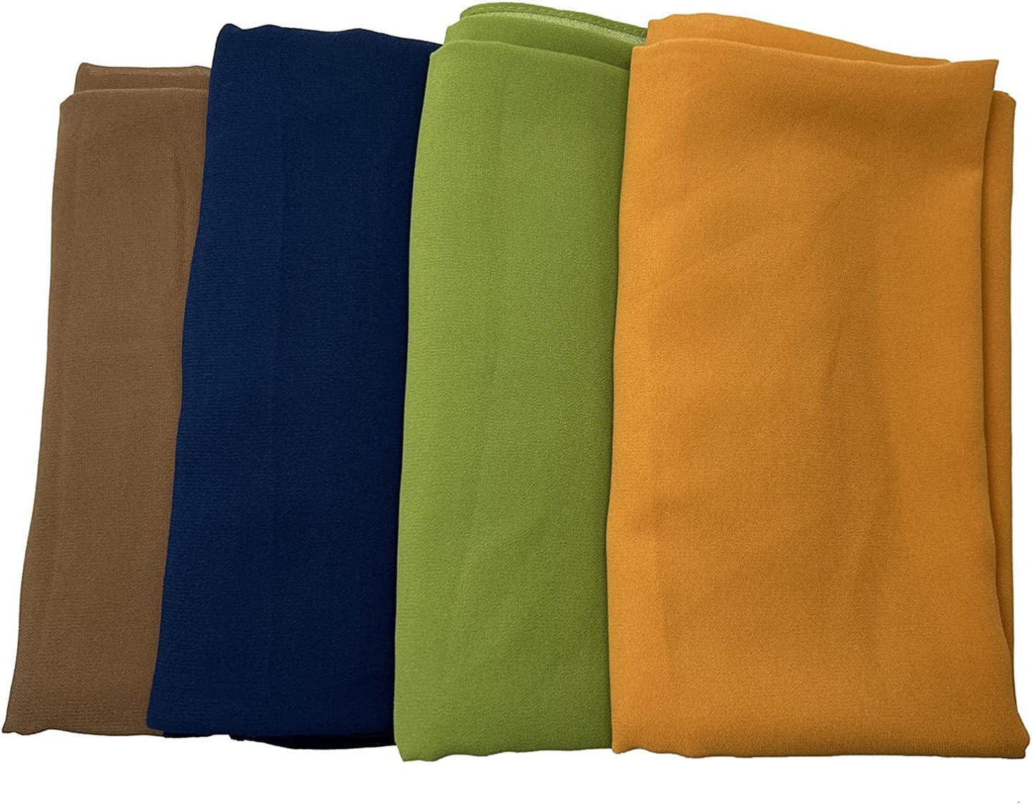 XXUOD 4 Pcs Women Soft Chiffon Scarves Shawl Long Scarf Wrap Scarves Head Wraps. Apparel & Accessories > Clothing Accessories > Scarves & Shawls XXUOD   