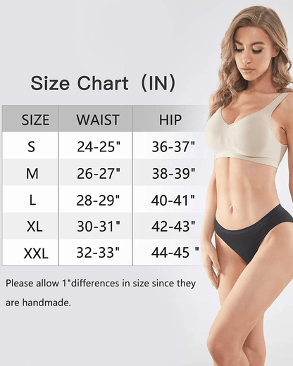 YADIFEN 5/10 Pack Cotton Underwear for Women Hipster Panties Low Briefs Bikini Underwears Apparel & Accessories > Clothing > Underwear & Socks > Underwear YADIFEN   