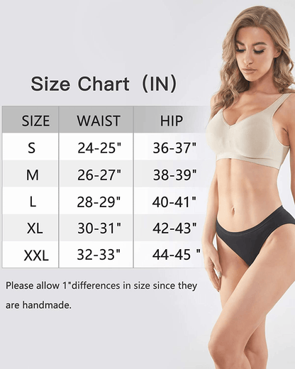 YADIFEN 5/10 Pack Cotton Underwear for Women Hipster Panties Low Briefs Bikini Underwears Apparel & Accessories > Clothing > Underwear & Socks > Underwear YADIFEN   