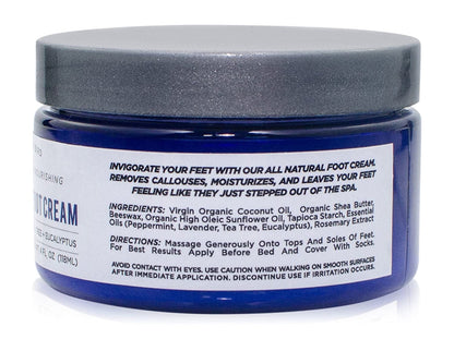 Yellow Bird Natural Foot Cream - Dry Feet Balm , Cracked Heel Moisturizer, Organic Athletes Foot Repair Salve with Tea Tree Oil & Peppermint. Moisturizing Callus Care, Toenail Treatment Creme Health & Beauty > Personal Care > Foot Care The Yellow Bird   