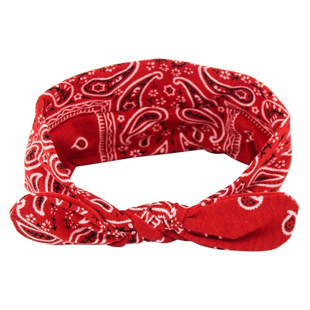 Yeshan Boho Bow Headbands for Women Vintage Paisley Bandana Flower Printed Hairband Elastic Rabbit Ear Head Wrap Cute Hair Accessories,Pack of 6 Apparel & Accessories > Clothing Accessories > Bandanas & Headties Yeshan   