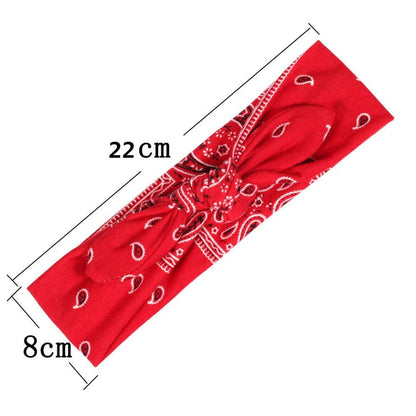 Yeshan Boho Bow Headbands for Women Vintage Paisley Bandana Flower Printed Hairband Elastic Rabbit Ear Head Wrap Cute Hair Accessories,Pack of 6 Apparel & Accessories > Clothing Accessories > Bandanas & Headties Yeshan   