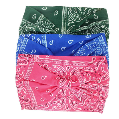 Yeshan Wide Bandana Headbands for Women Boho Bandeau Headbands Knot Hair Scarf Bands Stretch Floral Printed Non Slip Headbands Elastic Turban Head Wraps Thick African Headbands,Pack of 6 Apparel & Accessories > Clothing Accessories > Bandanas & Headties Yeshan   