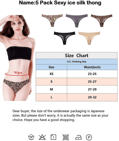 YESUBELU Seamless Underwear Women Half Back Coverage Bikini Sets for Women 4-Pack Apparel & Accessories > Clothing > Underwear & Socks > Underwear YESUBELU   