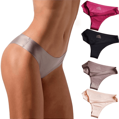 YESUBELU Seamless Underwear Women Half Back Coverage Bikini Sets for Women 4-Pack Apparel & Accessories > Clothing > Underwear & Socks > Underwear YESUBELU Seamless --4 Pack Medium 
