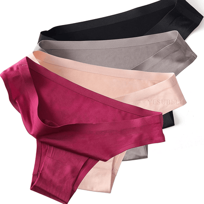 YESUBELU Seamless Underwear Women Half Back Coverage Bikini Sets for Women 4-Pack Apparel & Accessories > Clothing > Underwear & Socks > Underwear YESUBELU   