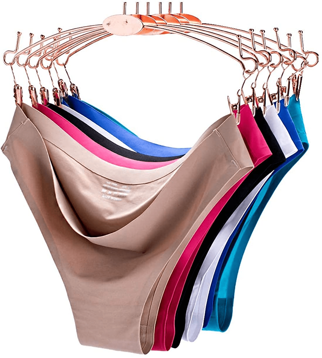 YESUBELU Seamless Underwear Women Half Back Coverage Bikini Sets for Women 4-Pack Apparel & Accessories > Clothing > Underwear & Socks > Underwear YESUBELU Invisible-6 Pack Medium 