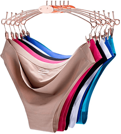 YESUBELU Seamless Underwear Women Half Back Coverage Bikini Sets for Women 4-Pack Apparel & Accessories > Clothing > Underwear & Socks > Underwear YESUBELU Invisible-6 Pack Medium 
