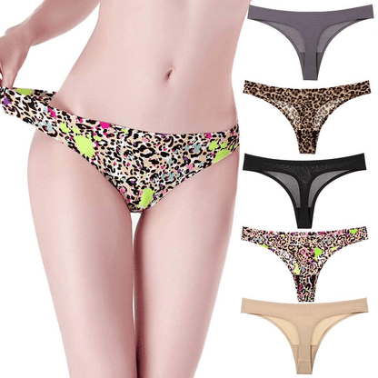 YESUBELU Seamless Underwear Women Half Back Coverage Bikini Sets for Women 4-Pack Apparel & Accessories > Clothing > Underwear & Socks > Underwear YESUBELU Thong -5 Pack Large 