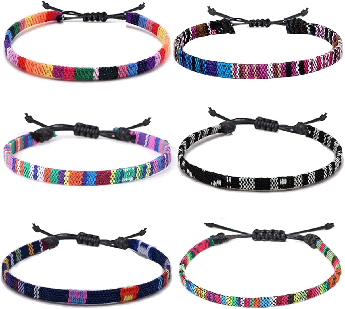 Yfstyle 12Pcs Summer Beach Surfer Wave Bracelets Adjustable Handmade Waterproof Braided String Beaded Anklets Starfish Turtle Infinity Ankle Bracelet for Women Girls Boho Jewelry for Summer-B Apparel & Accessories > Jewelry > Bracelets yfstyle 6pcs-B  