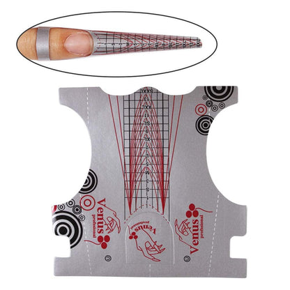 Yigo 500Pcs Nail Form, Nail Art Guide Stickers for Acrylic UV Gel Nail Tips Manicure Extension Tool (1 Roll / 500 PCS - Sliver) Health & Beauty > Personal Care > Cosmetics > Cosmetic Tools > Nail Tools yigo   