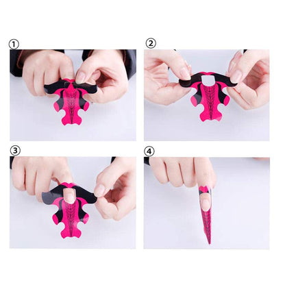 Yigo 500Pcs Nail Forms Extension Tips Guide Extension French DIY Tool Fish Acrylic UV Gel Nail Art Tools Builder Sticker Sculpting Health & Beauty > Personal Care > Cosmetics > Cosmetic Tools > Nail Tools yigo   