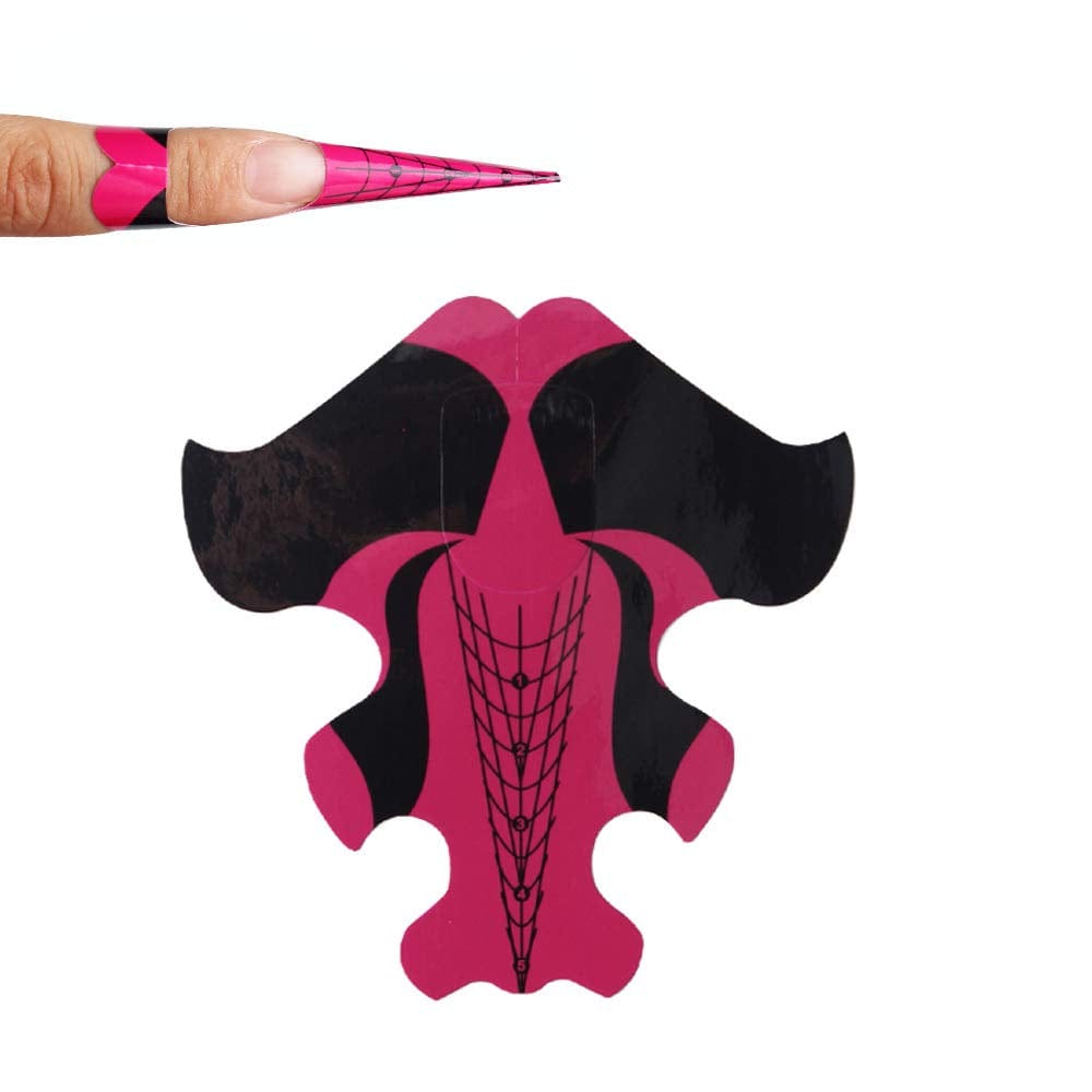 Yigo 500Pcs Nail Forms Extension Tips Guide Extension French DIY Tool Fish Acrylic UV Gel Nail Art Tools Builder Sticker Sculpting Health & Beauty > Personal Care > Cosmetics > Cosmetic Tools > Nail Tools yigo 100 Count (Pack of 1)  