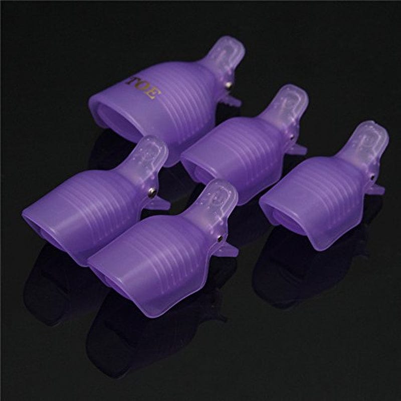 Yimart® Pack of 10 Reusable Plastic Toenail Nail Art Soak off Cap Clip UV Gel Polish Remover Wrap Tool (Purple) Health & Beauty > Personal Care > Cosmetics > Cosmetic Tools > Nail Tools Yimart   