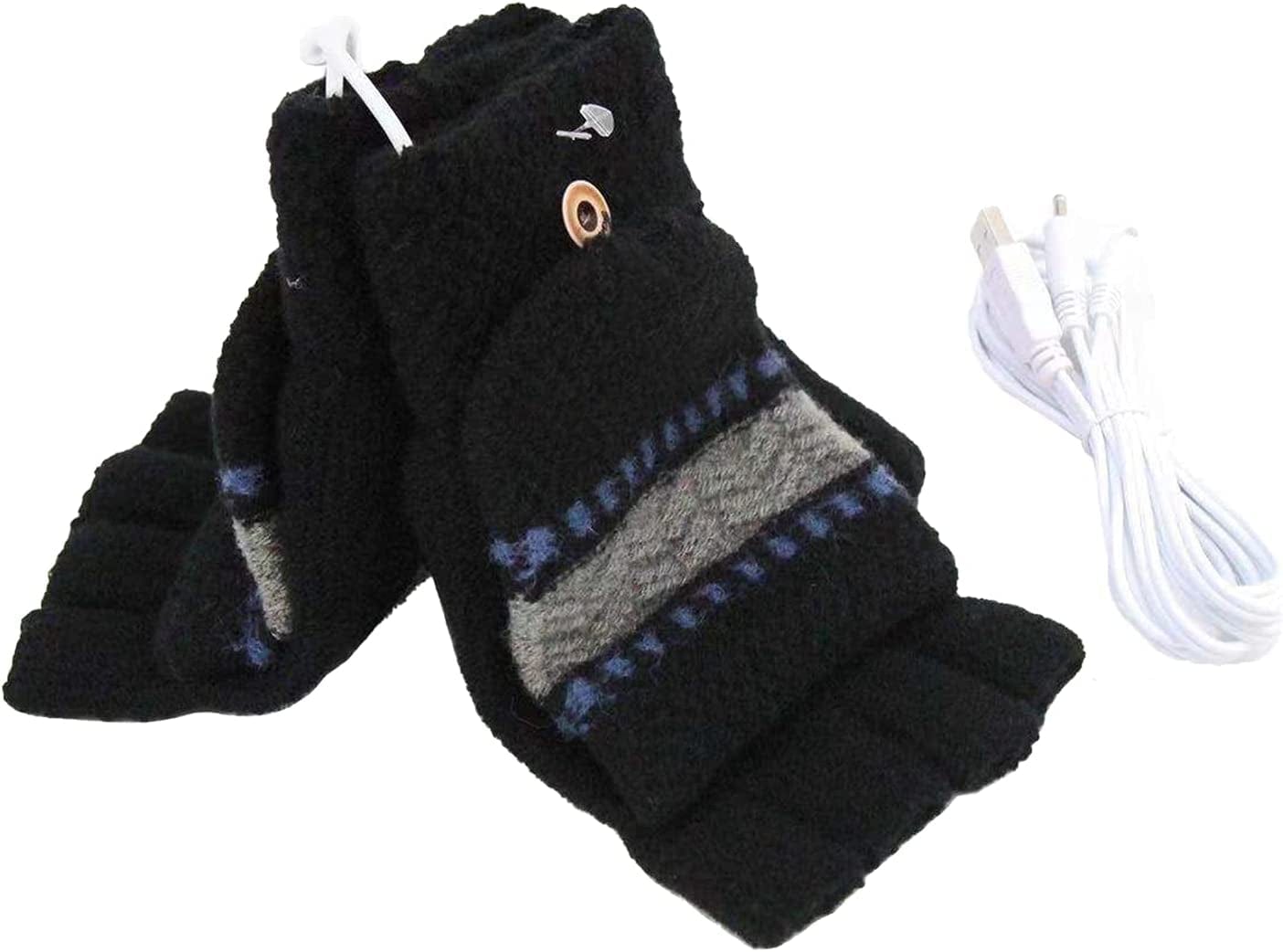 Yinuoday USB Heated Gloves Mitten Unisex Winter Hands Warm Laptop Gloves Womens& Mens Apparel & Accessories > Clothing Accessories > Gloves & Mittens Yinuoday Pink Female  