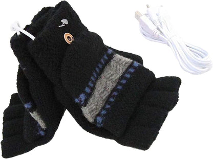 Yinuoday USB Heated Gloves Mitten Unisex Winter Hands Warm Laptop Gloves Womens& Mens Apparel & Accessories > Clothing Accessories > Gloves & Mittens Yinuoday   