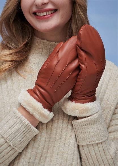 YISEVEN Women'S Winter Genuine Leather Gloves Mittens Apparel & Accessories > Clothing Accessories > Gloves & Mittens Charm Leather Fashion Company   