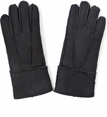 YISEVEN Women'S Winter Sheepskin Shearling Leather Gloves Mittens Two Points Apparel & Accessories > Clothing Accessories > Gloves & Mittens Charm Leather Fashion Company   