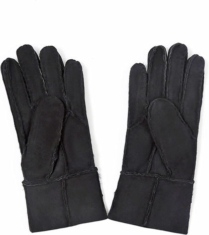 YISEVEN Women'S Winter Sheepskin Shearling Leather Gloves Mittens Two Points Apparel & Accessories > Clothing Accessories > Gloves & Mittens Charm Leather Fashion Company   