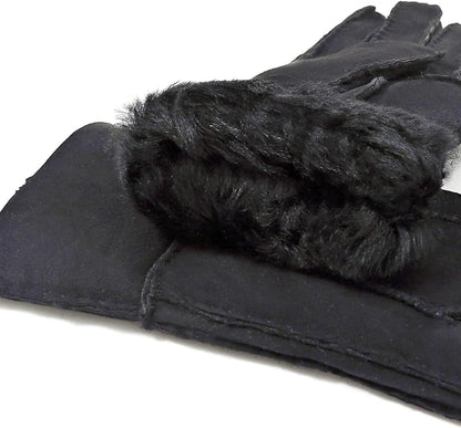 YISEVEN Women'S Winter Sheepskin Shearling Leather Gloves Mittens Two Points Apparel & Accessories > Clothing Accessories > Gloves & Mittens Charm Leather Fashion Company   