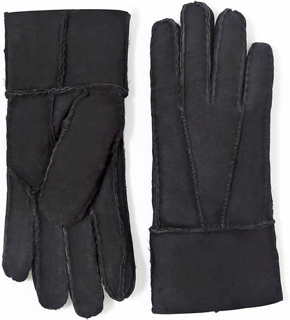 YISEVEN Women'S Winter Sheepskin Shearling Leather Gloves Mittens Two Points Apparel & Accessories > Clothing Accessories > Gloves & Mittens Charm Leather Fashion Company   