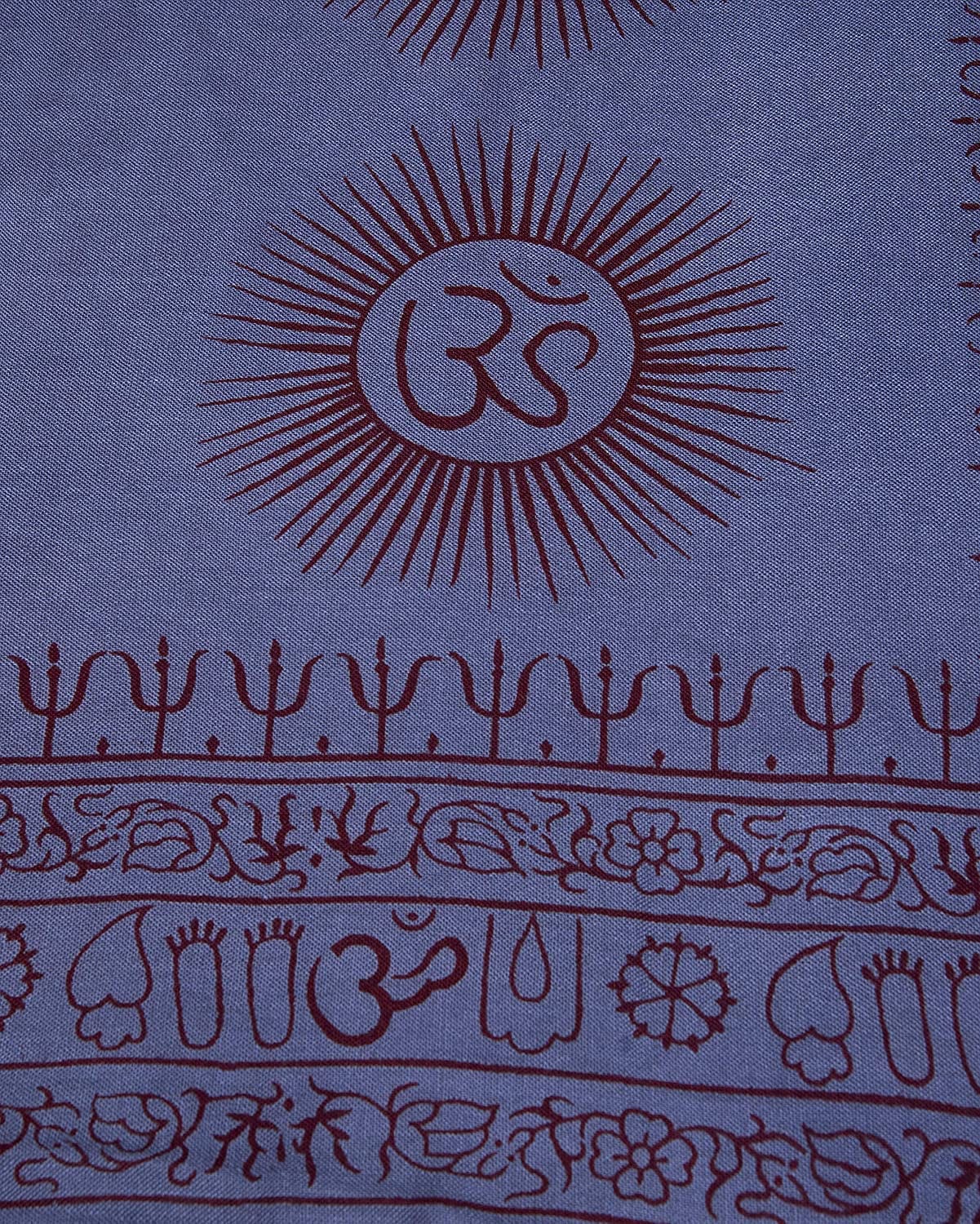 Yoga Scarf Meditation Shawl Large Wrap Hindu Prayer Stole OM Print Apparel & Accessories > Clothing Accessories > Scarves & Shawls Ram Nami   