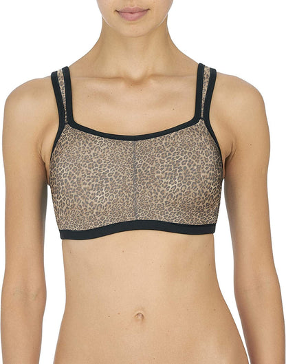 Yogi Women'S Bra Convertible Sports Grey Animal Print / 34H