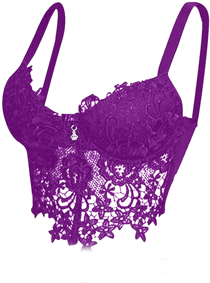 Youmymine Pleated Lingerie for Women Nightgowns Naughty Sleepwear Embroidery Lace Trim Babydoll Chemise Set Apparel & Accessories > Clothing > Underwear & Socks > Lingerie Youmymine&01   