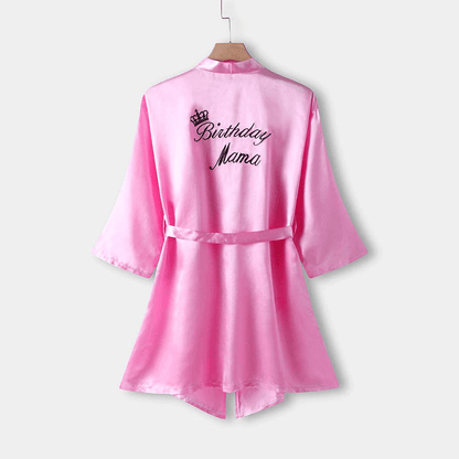 Youmymine Toddler Baby Kids' Satin Kimono Robe Bathrobe Nightgown Sleepwear for Spa Party Wedding Birthday Apparel & Accessories > Clothing > Sleepwear & Loungewear > Robes Kylie Max   