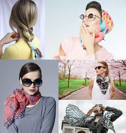 YOUR SMILE for Women Lightweight Breathable Solid Color Soft Chiffon Long Fashion Scarves Sun-Proof Shawls Wrap Apparel & Accessories > Clothing Accessories > Scarves & Shawls YOUR SMILE   