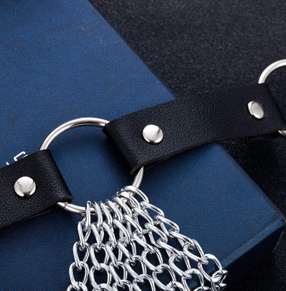 YOVORO 2PCS Punk Waist Belly Chain Belt for Women Leather Layered Body Chain Dance Pary Body Accessories Jewelry Apparel & Accessories > Jewelry > Body Jewelry YOVORO   