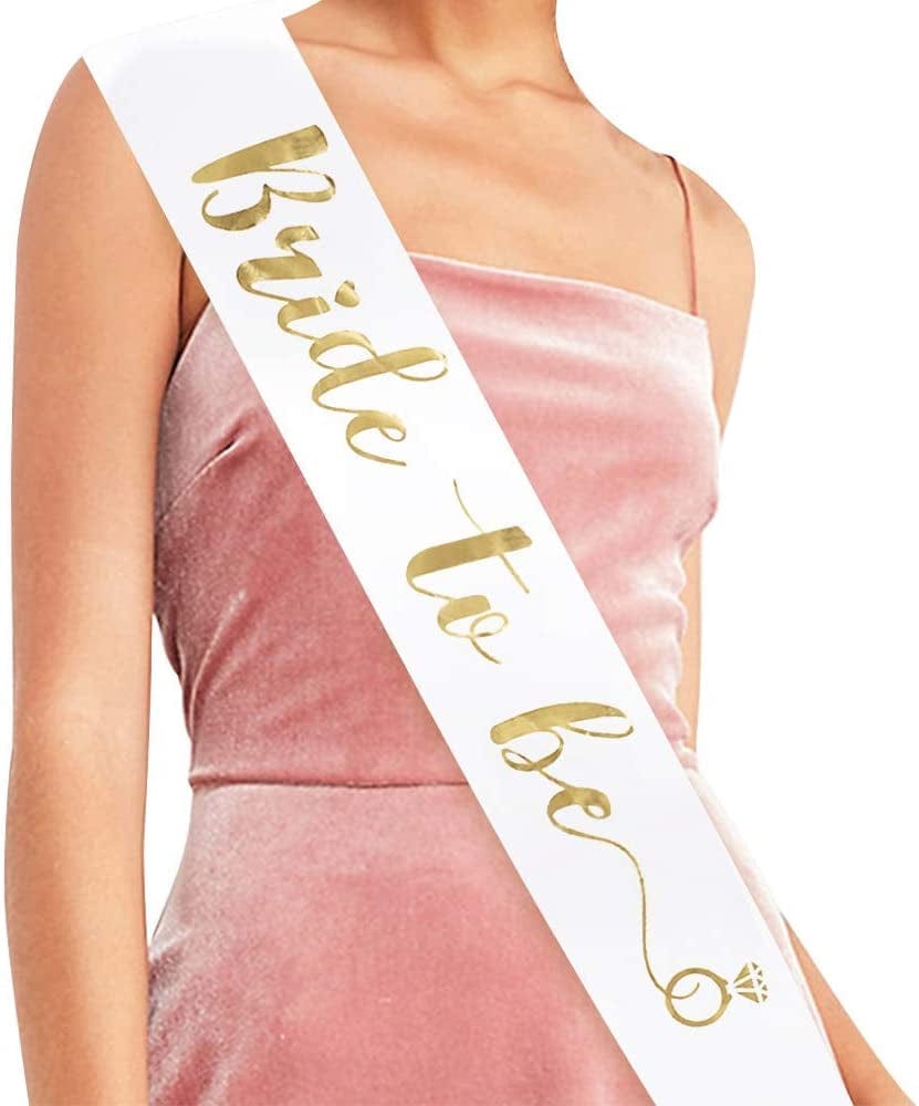 YULIPS Bride to Be Sash - Bachelorette Party Sash Bridal Shower Hen Party Wedding Decorations Party Favors Accessories Apparel & Accessories > Clothing Accessories > Sashes YULIPS   
