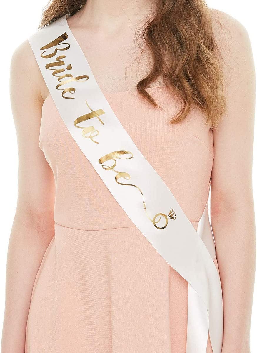 YULIPS Bride to Be Sash - Bachelorette Party Sash Bridal Shower Hen Party Wedding Decorations Party Favors Accessories Apparel & Accessories > Clothing Accessories > Sashes YULIPS   