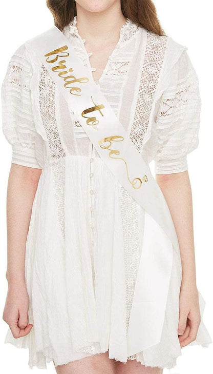 YULIPS Bride to Be Sash - Bachelorette Party Sash Bridal Shower Hen Party Wedding Decorations Party Favors Accessories Apparel & Accessories > Clothing Accessories > Sashes YULIPS   