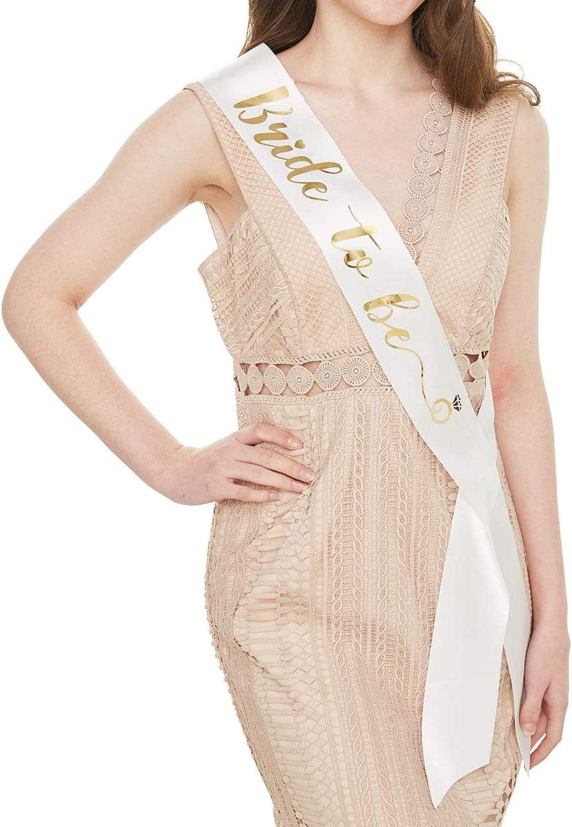 YULIPS Bride to Be Sash - Bachelorette Party Sash Bridal Shower Hen Party Wedding Decorations Party Favors Accessories Apparel & Accessories > Clothing Accessories > Sashes YULIPS   