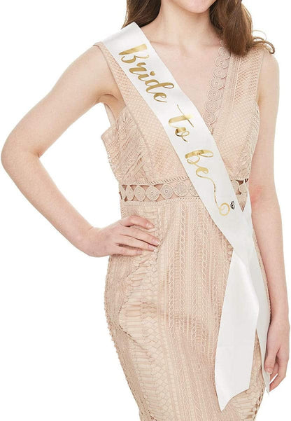 YULIPS Bride to Be Sash - Bachelorette Party Sash Bridal Shower Hen Party Wedding Decorations Party Favors Accessories Apparel & Accessories > Clothing Accessories > Sashes YULIPS   